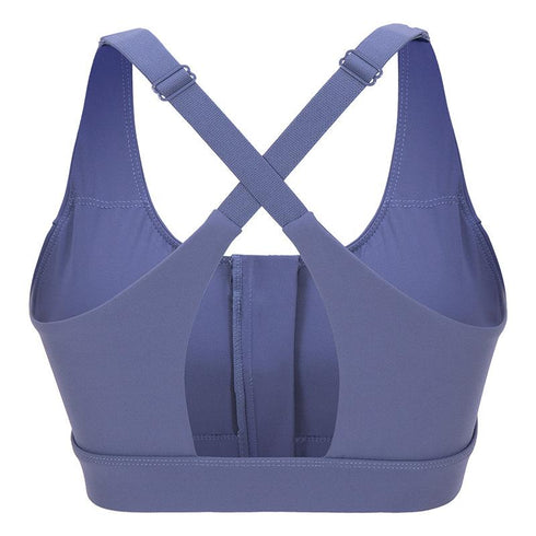 Zipper Sports Bra Running Shockproof Fitness Underwear  Women's Beautiful Back Breathable Bra